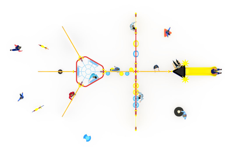 Halatlı Tırmanma B-PTR-200 PTR-204 | Parkur ve Halatlı Tırmanma Oyun Grupları | Erse Kent Mobilyaları